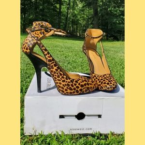 Leopard heels size 9- Nine West